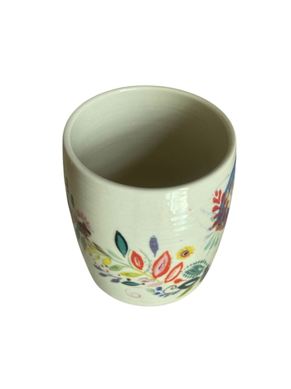 Anthropologie Petal Palette monogram mug floral letter "S" Starla M. Halfmann.  - Picture 5 of 7